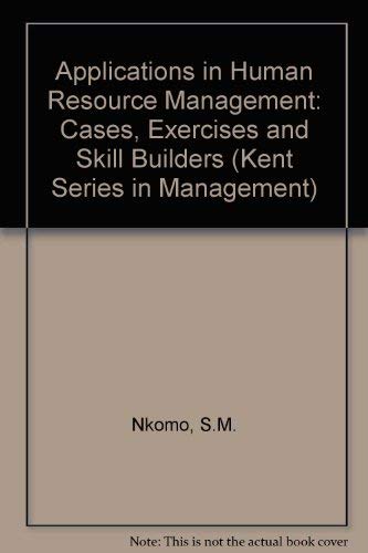 Imagen de archivo de Applications in Human Resource Managment: Cases, Exercises, and Skill Builders a la venta por Phatpocket Limited