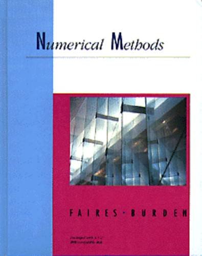 Imagen de archivo de Numerical Methods/Book and Disk With Instructional Manual a la venta por medimops