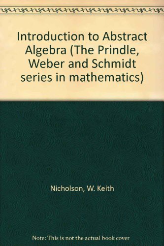Beispielbild fr Introduction to Abstract Algebra zum Verkauf von Better World Books