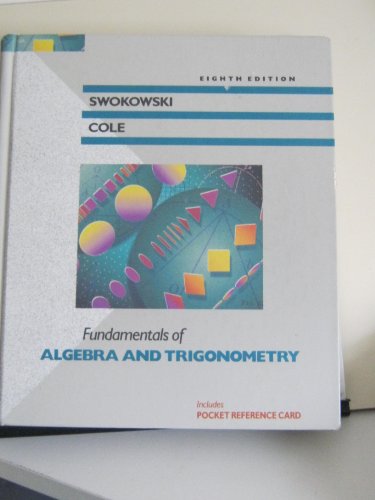 Imagen de archivo de Fundamentals of Algebra and Trigonometry a la venta por ThriftBooks-Dallas