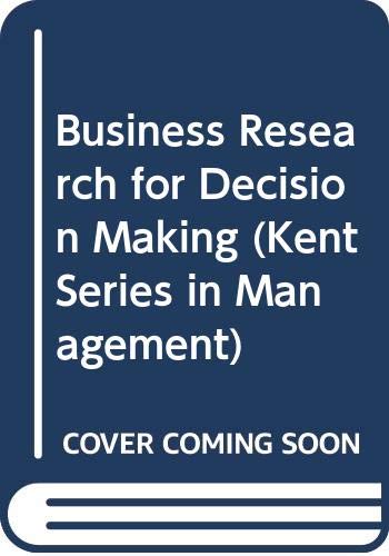 Beispielbild fr Business Research for Decision Making (Kent Series in Management) zum Verkauf von HPB-Red