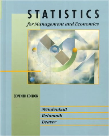 Imagen de archivo de Statistics for Management and Economics a la venta por Your Online Bookstore