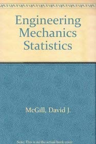 Beispielbild fr Engineering Mechanics Statistics zum Verkauf von Mispah books