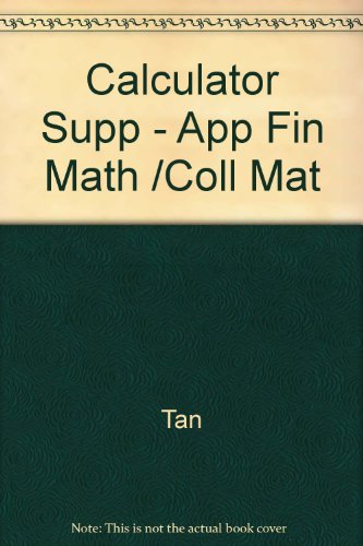 Stock image for A Graphing Calculator Manual for Finite Mathematics: With Text, Examples, and Exercises for the TI-82 (including procedures for the TI-81/85 and the CASIO 7700G) for sale by Half Price Books Inc.