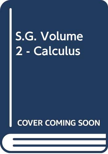 Stock image for S.G. Volume 2 - Calculus for sale by dsmbooks