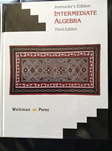 Stock image for Intermediate Algebra: Instructors' Guide to 3r.e for sale by HPB-Red