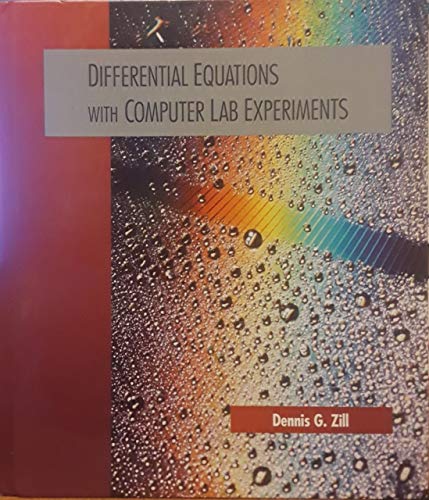 Stock image for Differential Equations With Computer Lab Experiments for sale by a2zbooks
