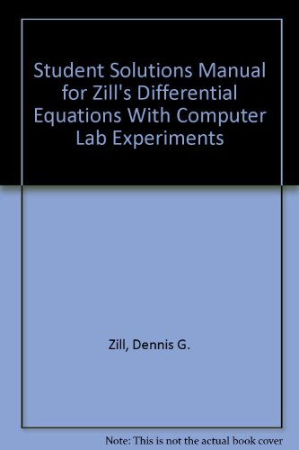 Imagen de archivo de Differential Equations with Computer Lab Experiments a la venta por ThriftBooks-Dallas