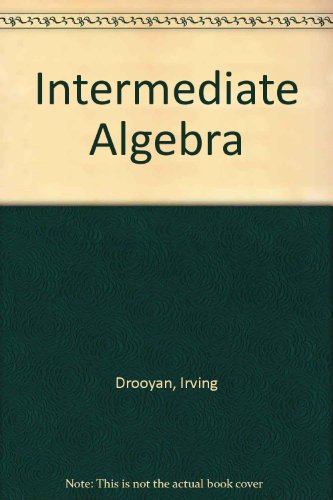 Stock image for Intermediate Algebra (Mathematics) for sale by Amazing Books Pittsburgh