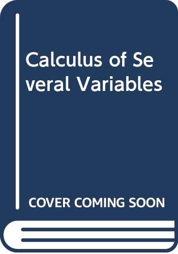 Imagen de archivo de Calculus of Several Variables a la venta por Wonder Book