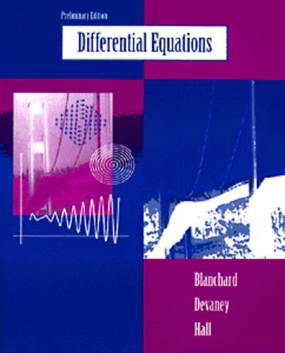 Beispielbild fr Differential Equations, Preliminary Edition zum Verkauf von HPB-Red