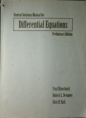 9780534950057: Differential Equations Ssm