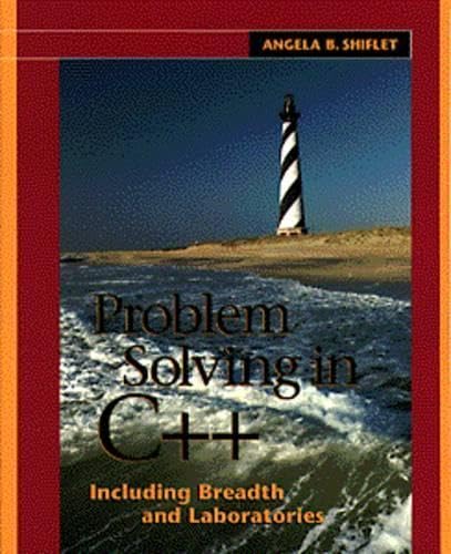 Imagen de archivo de Problem Solving in C++ Including Breadth and Laboratories a la venta por HPB-Red