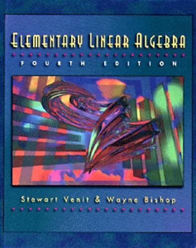 Stock image for Elementary Linear Algebra for sale by Zoom Books Company