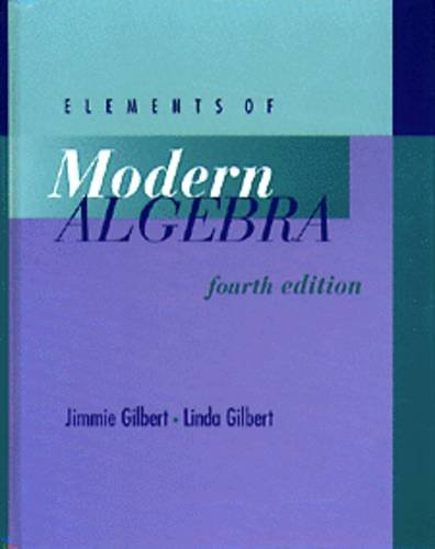 Beispielbild fr Elements of Modern Algebra zum Verkauf von Better World Books