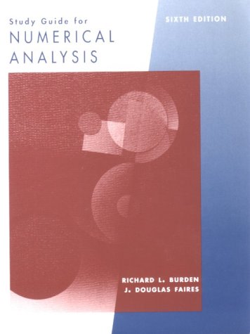 Imagen de archivo de Study Guide for Burden/Faires Numerical Analysis a la venta por ThriftBooks-Dallas