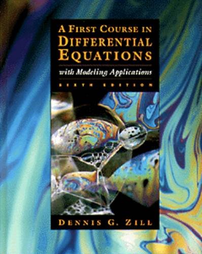 9780534955748: First Course in Differential Equations with Modeling Applications