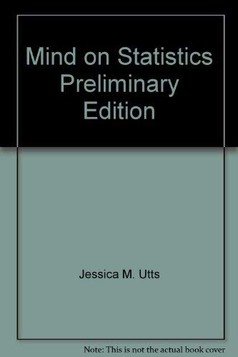 Stock image for Mind on Statistics Preliminary Edition for sale by HPB-Red