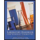 Beispielbild fr Laboratory Handbook for General Chemistry zum Verkauf von Better World Books