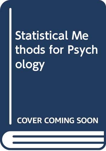 Stock image for Statistical Methods for Psychology for sale by -OnTimeBooks-
