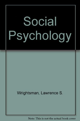 Social Psychology (9780534981082) by Kay Deaux