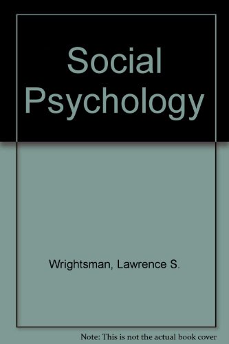 9780534981082: Social Psychology