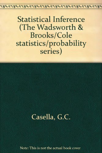 9780534981709: Statistical Inference (The Wadsworth & Brooks/Cole statistics/probability series)