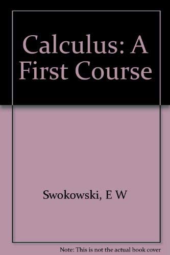 Imagen de archivo de Calculus a la venta por BookHolders