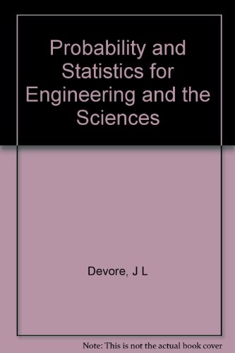Stock image for Probability and Statistics for Engineering and the Sciences for sale by dsmbooks