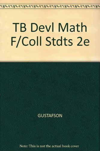 TB Devl Math F/Coll Stdts 2e (9780534997816) by GUSTAFSON