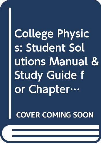 Imagen de archivo de Student Solutions Manual with Study Guide, Volume 2 for Serway/Faughn's College Physics, Volume 2, 7th a la venta por ThriftBooks-Atlanta