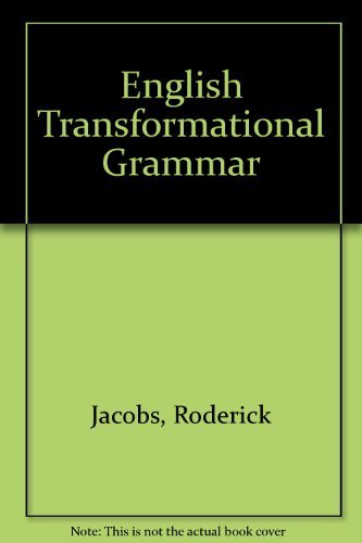 Beispielbild fr English transformational grammar zum Verkauf von Ammareal