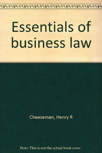 9780536004703: Essentials of business law