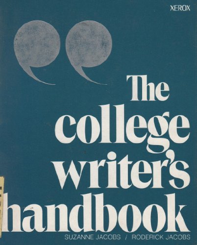Beispielbild fr The College Writer's Handbook zum Verkauf von Library House Internet Sales