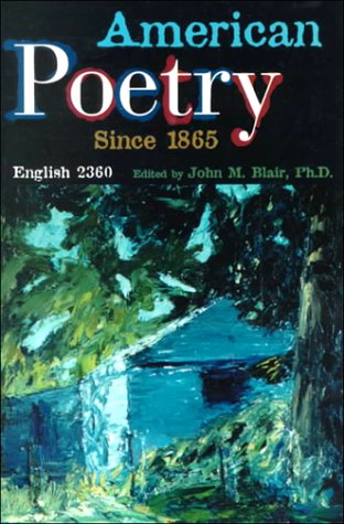 Stock image for American Poetry Since 1865: English 2360 for sale by HPB-Red