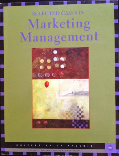 Beispielbild fr Selected Cases in Marketing Management zum Verkauf von HPB-Red