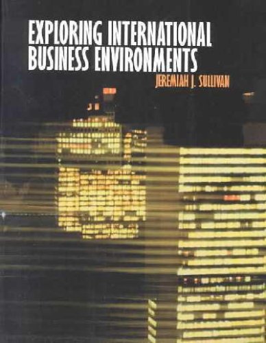 Imagen de archivo de Exploring International Business Environments a la venta por SecondSale