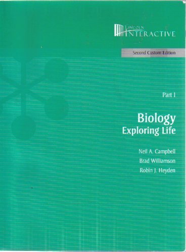 Stock image for Part 1 Biology Exploring Life Lincoln Interactive Second Custom Edition for sale by HPB-Red
