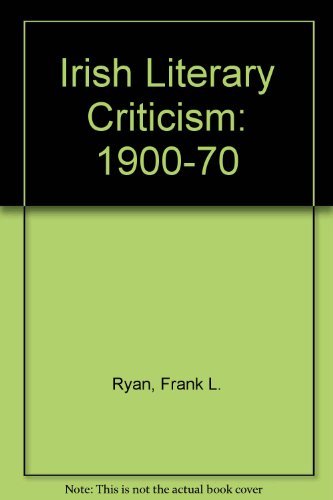 Irish literary criticism, 1900-1970
