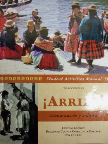 9780536061546: Student Activities Manual to Accompany Arriba! Comunicacin y Cultura (Delaware County Community College | SPA 101-102))