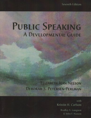 9780536063274: Public Speaking A Developmental Guide