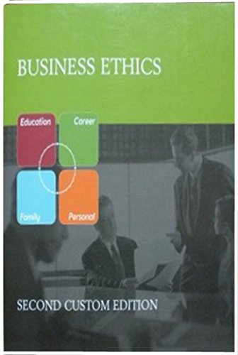 Stock image for Strayer Business Ethics Second Custom Edition 2007 for sale by Wonder Book
