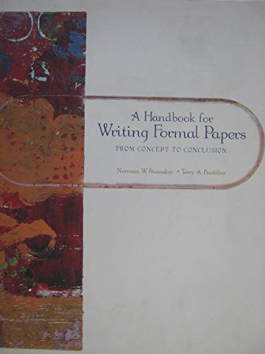 9780536100146: A Handbook for Writing Formal Papers