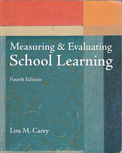 9780536106803: Measuring & Evaluating School Learning (4th edition)