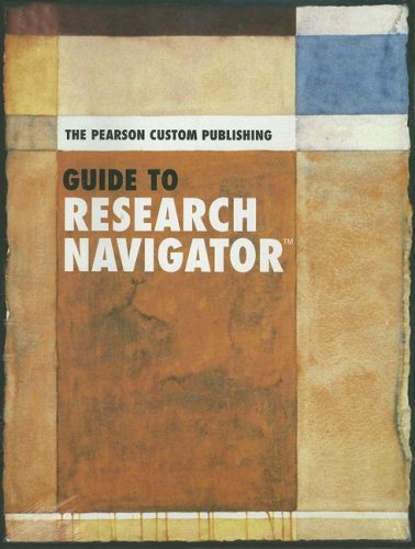 Stock image for Pearson Custom Publishing Guide to Research Navigator for sale by BookHolders