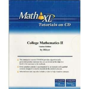 Stock image for College Mathematics II (MathXL Tutorial) for sale by BookHolders