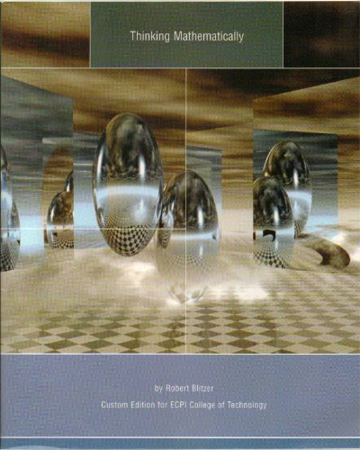Imagen de archivo de Thinking Mathematically (Custom Edition for Ecpi College of Technology) a la venta por books4u31