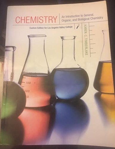 9780536125798: Chemistry An Introduction to General, Organic, and Biological Chemistry (Custom edition for Los Angeles Valley College)