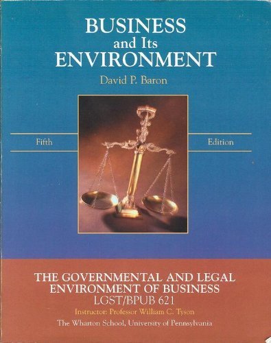 9780536175632: Business and Its Environment