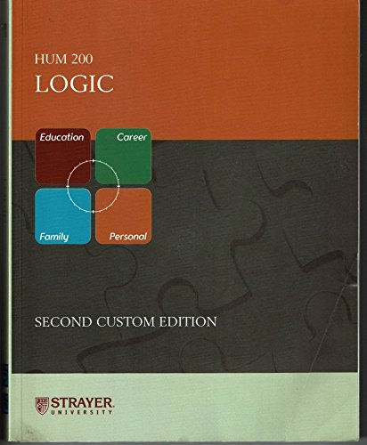 Stock image for Hum 200 Logic Second Custom Edition for sale by Irish Booksellers